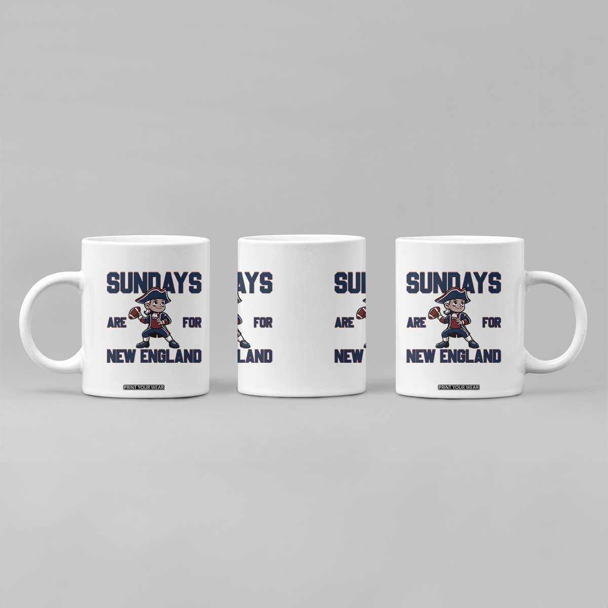 Sundays Are For NE Coffee Mug Game Day Sports Fan Gift TS12 Print Your Wear