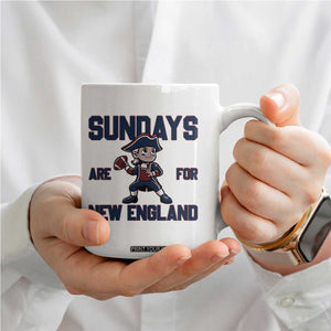 Sundays Are For NE Coffee Mug Game Day Sports Fan Gift TS12 Print Your Wear