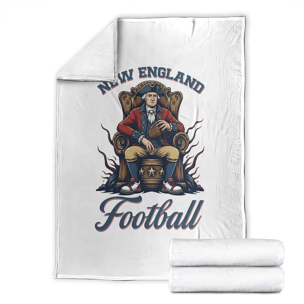 Funny George Washington NE Football Lover Gift Throw Blanket TS12 White Print Your Wear