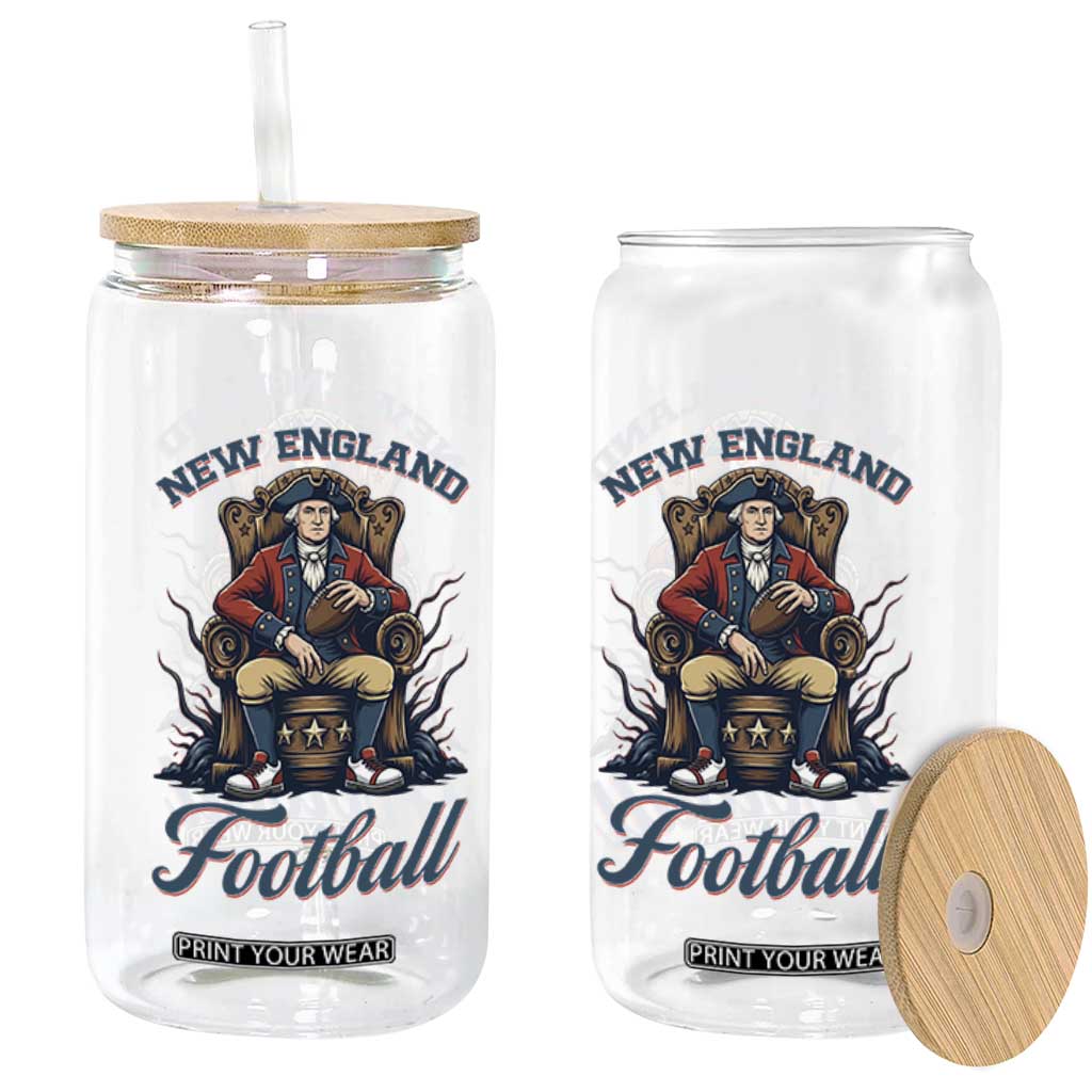 Funny George Washington NE Football Lover Gift Glass Can TS12 Print Your Wear