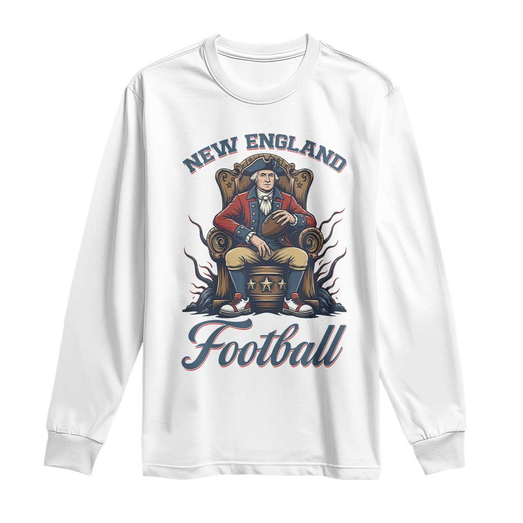 Funny George Washington NE Football Lover Gift Long Sleeve Shirt TS12 White Print Your Wear