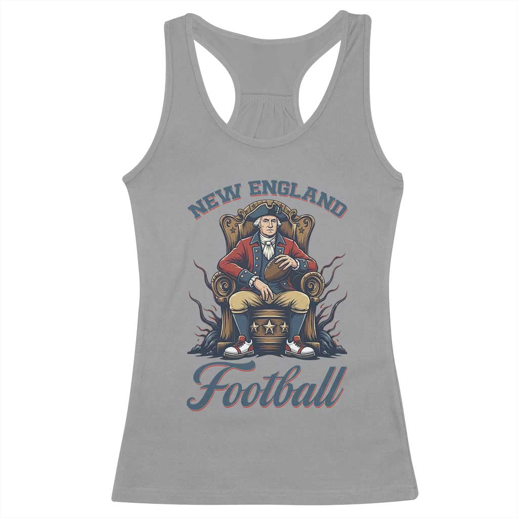 Funny George Washington NE Football Lover Gift Racerback Tank Top TS12 Sport Gray Print Your Wear