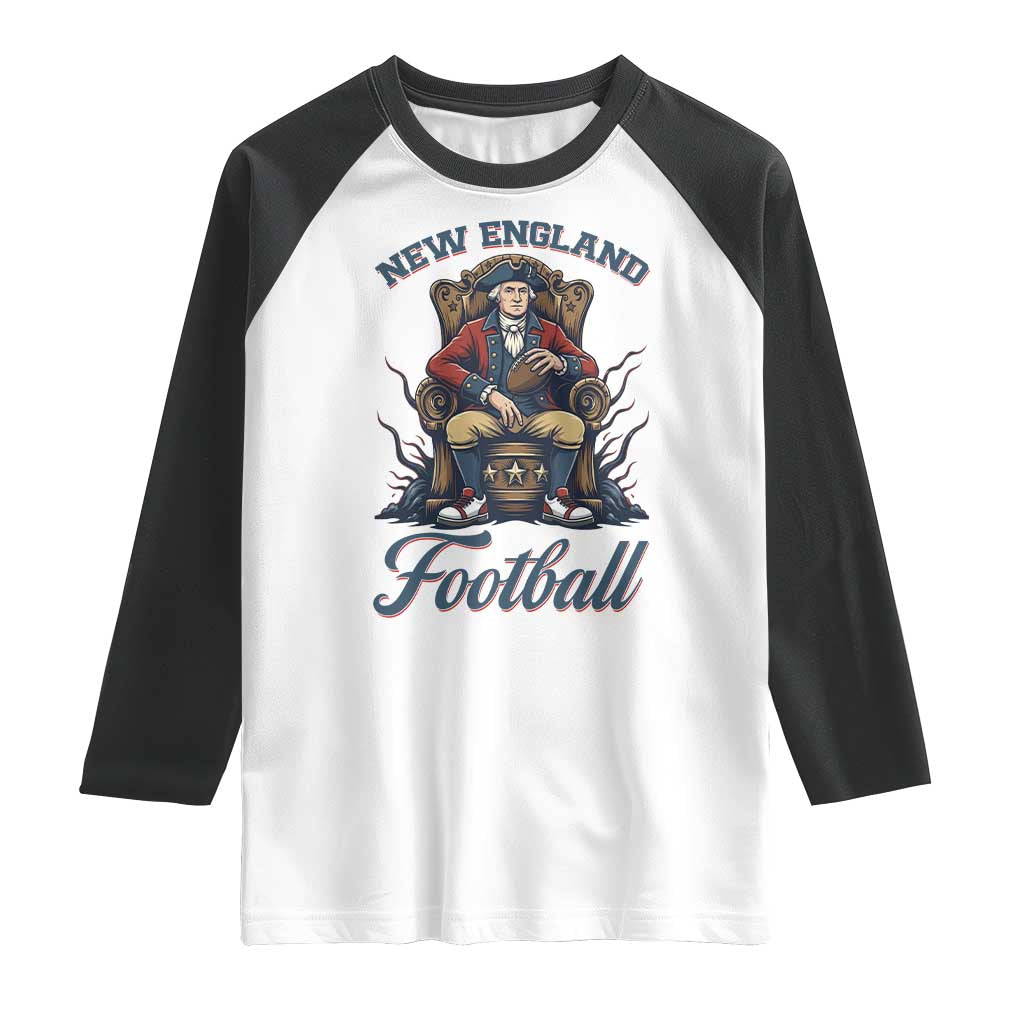 Funny George Washington NE Football Lover Gift Raglan Shirt TS12 White Black Print Your Wear