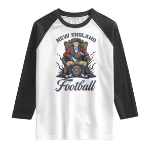 Funny George Washington NE Football Lover Gift Raglan Shirt TS12 White Black Print Your Wear