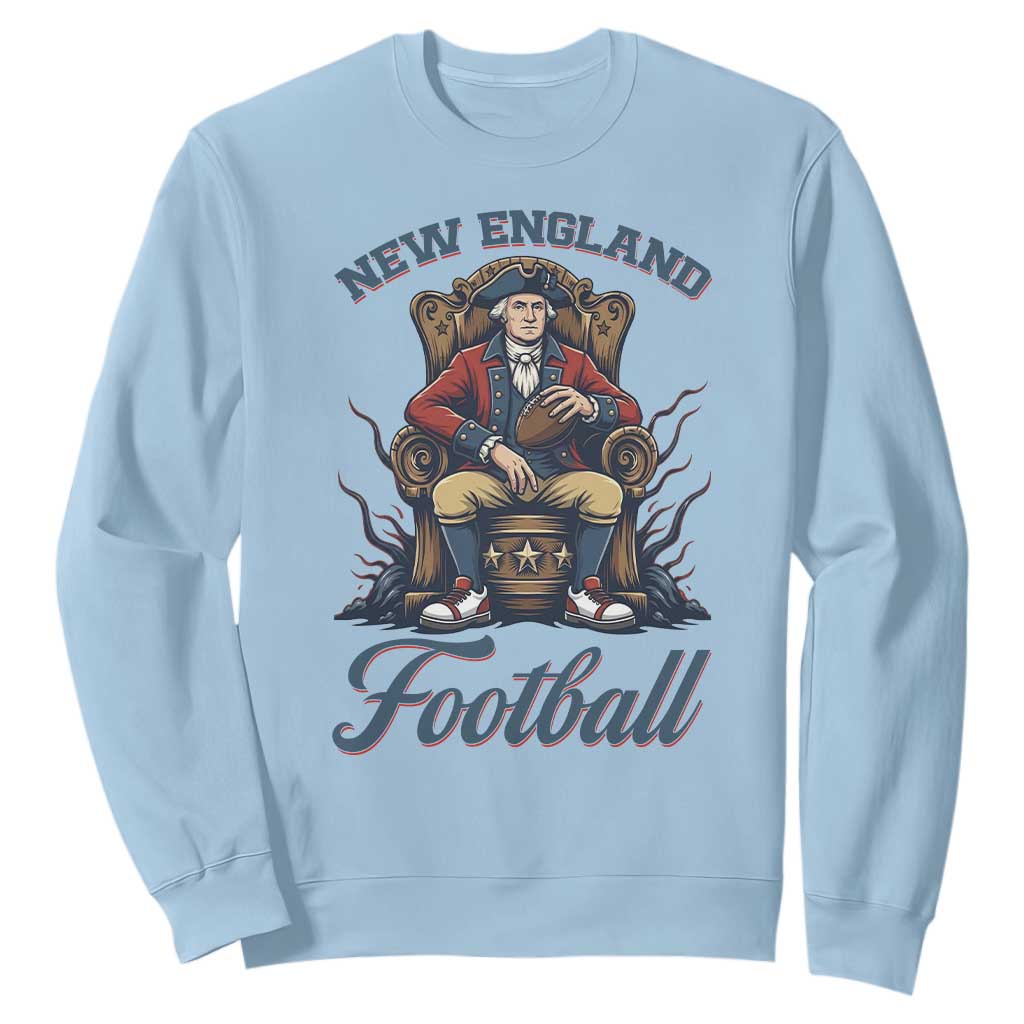 Funny George Washington NE Football Lover Gift Sweatshirt TS12 Light Blue Print Your Wear