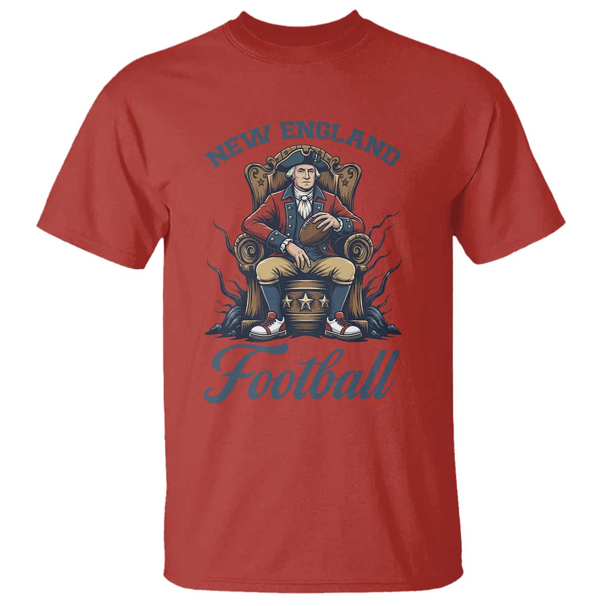 Funny George Washington NE Football Lover Gift T Shirt TS12 Red Print Your Wear