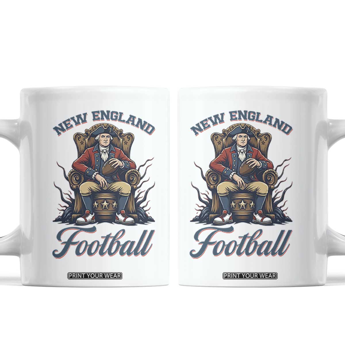 Funny George Washington NE Football Lover Gift Coffee Mug TS12 White Print Your Wear
