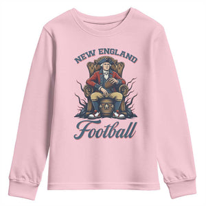 Funny George Washington NE Football Lover Gift Youth Sweatshirt TS12 Light Pink Print Your Wear