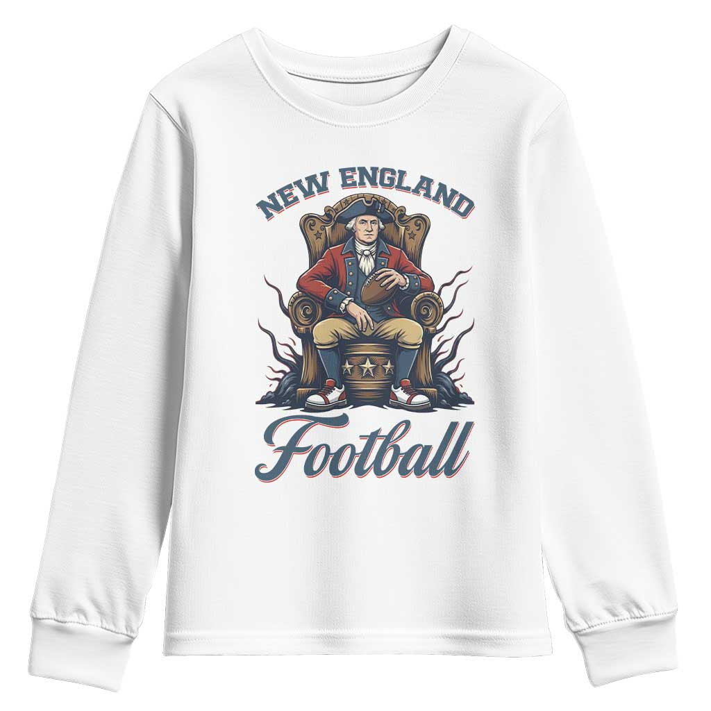 Funny George Washington NE Football Lover Gift Youth Sweatshirt TS12 White Print Your Wear