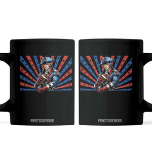 Vintage George Washington Football Coffee Mug NE Pride Gift TS12 Black Print Your Wear