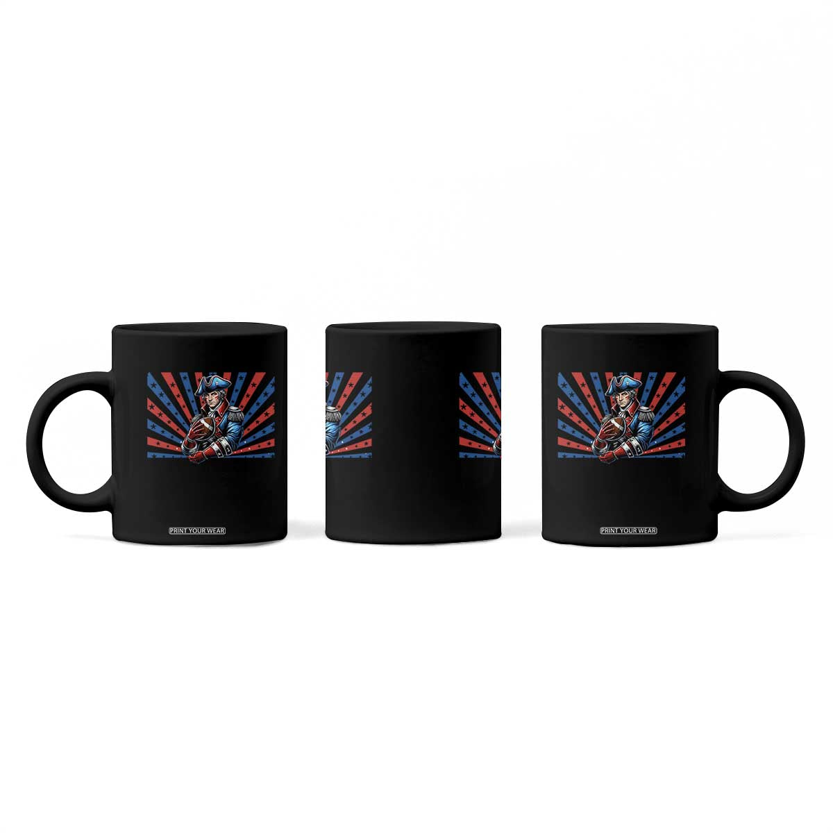 Vintage George Washington Football Coffee Mug NE Pride Gift TS12 Print Your Wear