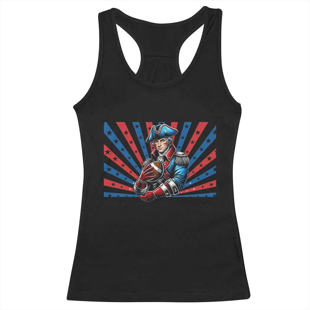 Vintage George Washington Football Racerback Tank Top NE Pride Gift TS12 Black Print Your Wear