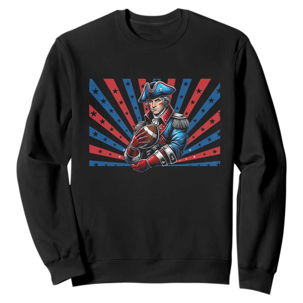 Vintage George Washington Football Sweatshirt NE Pride Gift TS12 Black Print Your Wear