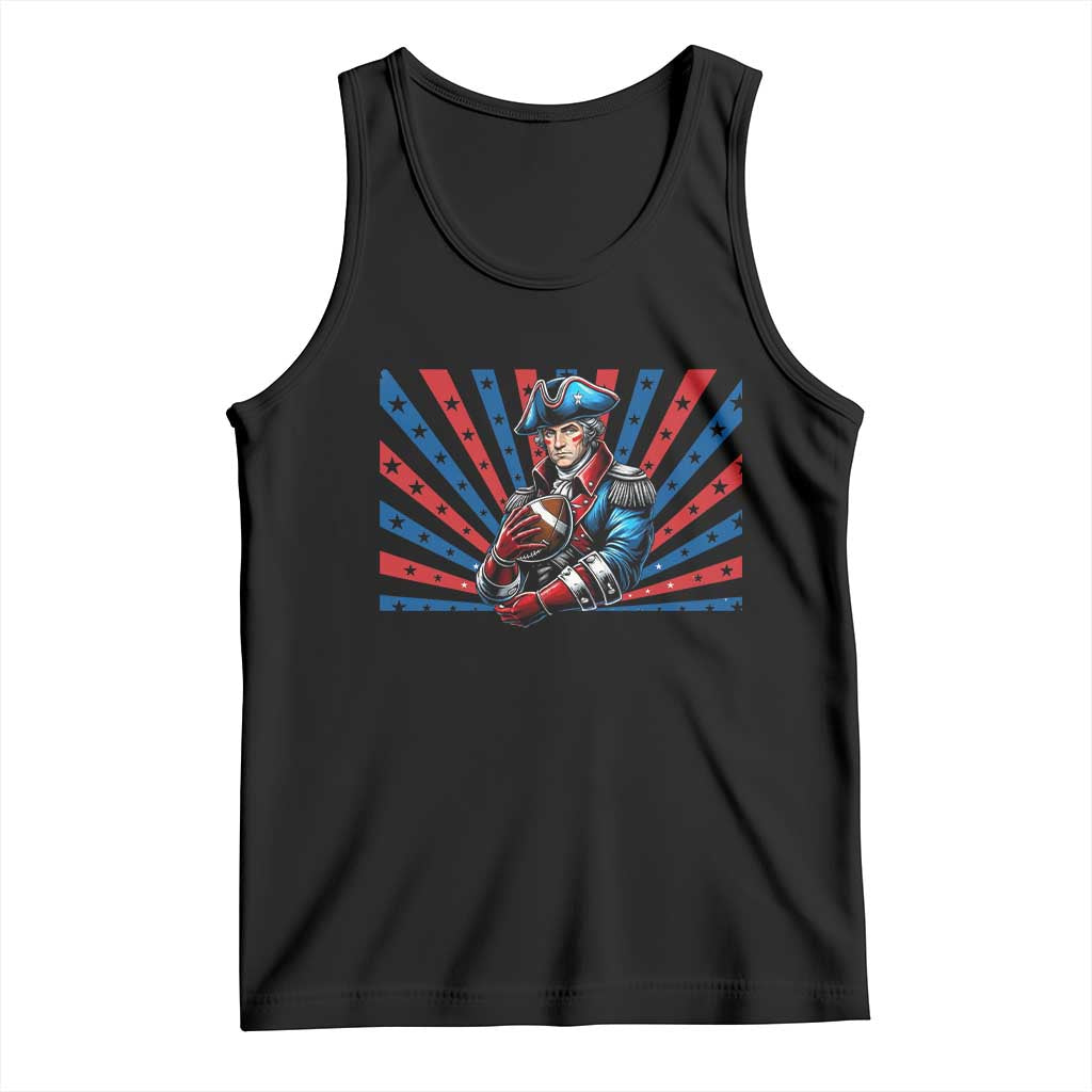 Vintage George Washington Football Tank Top NE Pride Gift TS12 Black Print Your Wear