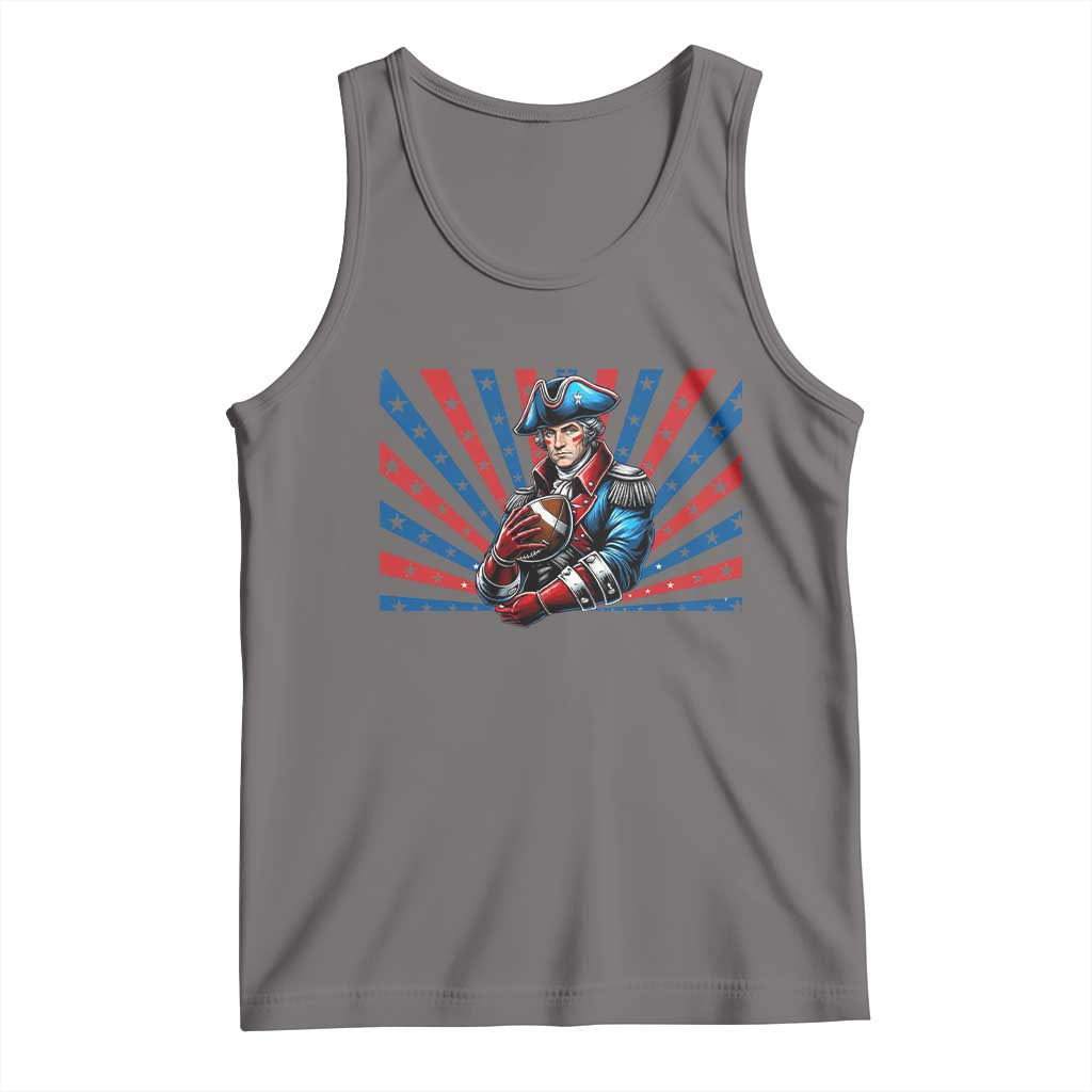 Vintage George Washington Football Tank Top NE Pride Gift TS12 Deep Heather Print Your Wear