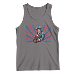 Vintage George Washington Football Tank Top NE Pride Gift TS12 Deep Heather Print Your Wear