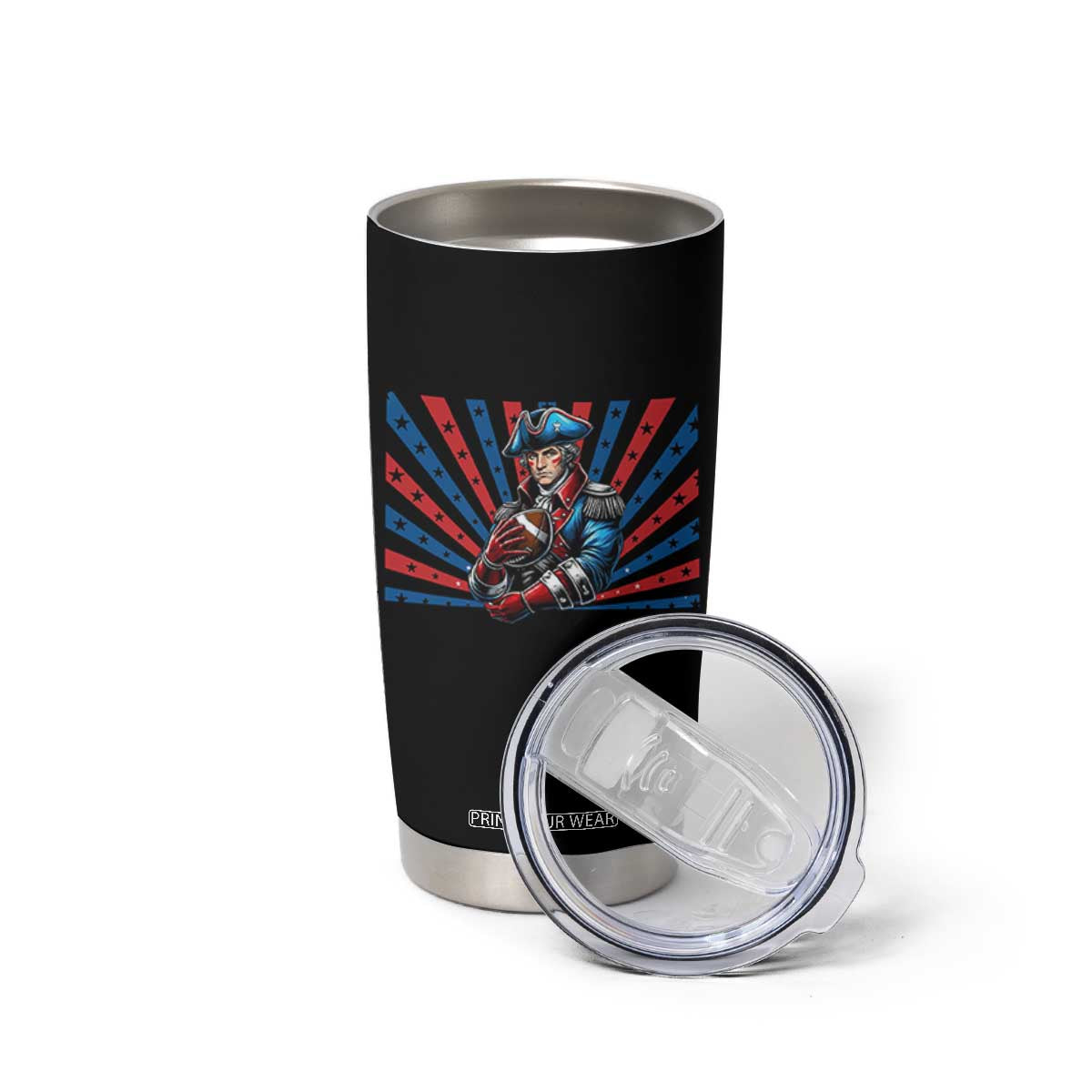 Vintage George Washington Football Tumbler Cup NE Pride Gift TS12 Print Your Wear