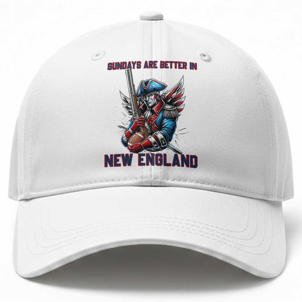 Funny George Washington Football Lover Gift Baseball Cap Sundays Are Better In New England TS12 Print Your Wear