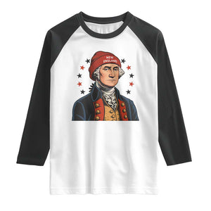 George Washington NE Football Fan Raglan Shirt Vintage Colonial Gift TS12 White Black Print Your Wear