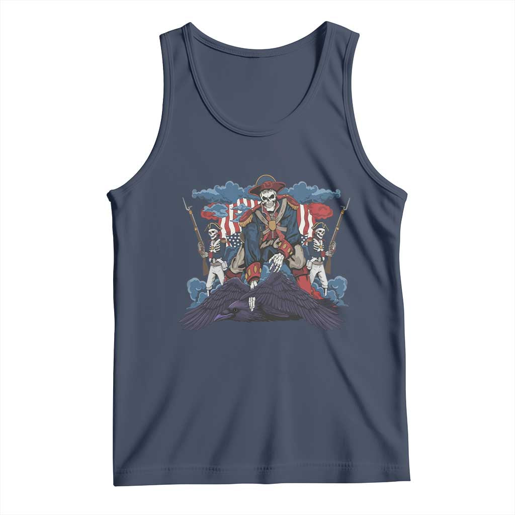 NE Dark Football Spirit Rivalry Tank Top Game Day Lover Gift TS12 Navy Print Your Wear