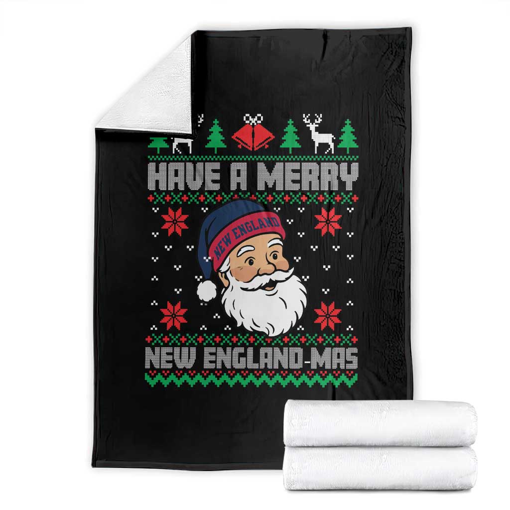 Have A Merry NE Mas Throw Blanket Funny Ugly Christmas Football Gift TS12 Black Print Your Wear