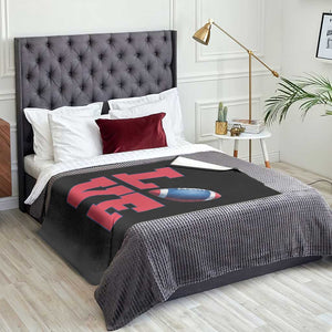 Love Football Fan Supporter Throw Blanket Gift For Game Day Lovers TS12 Print Your Wear