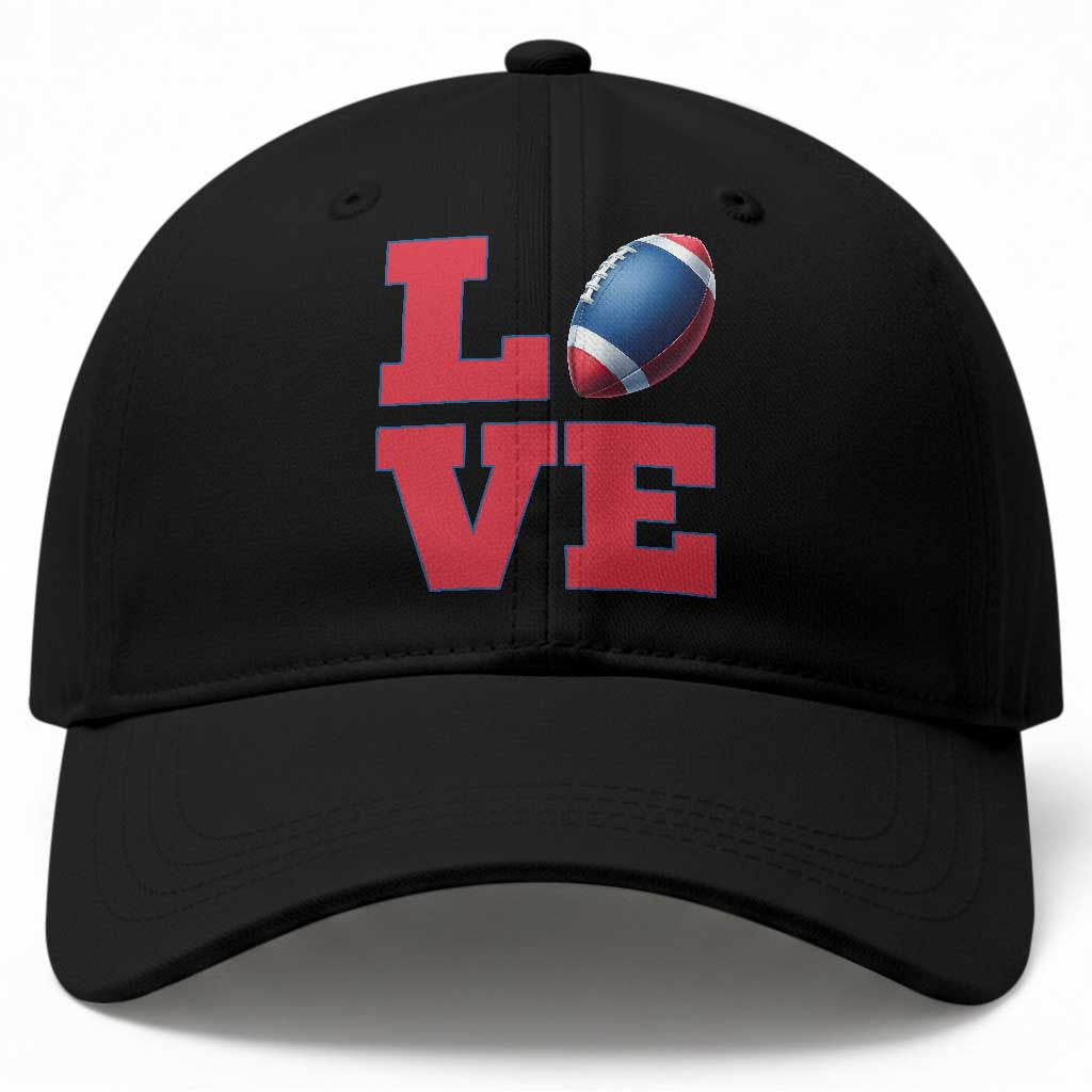 Love Football Fan Supporter Baseball Cap Gift For Game Day Lovers TS12 Print Your Wear