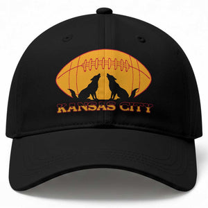 Football Lover Gift Baseball Cap Midwest Wolf Spirit TS12 Print Your Wear