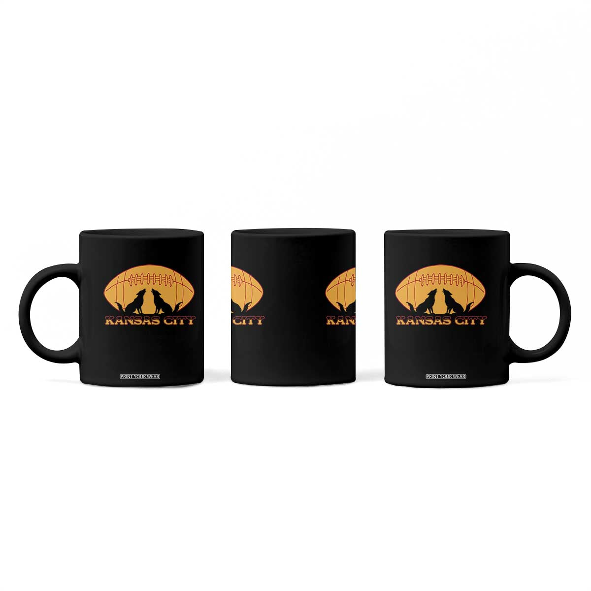 Football Lover Gift Coffee Mug Midwest Wolf Spirit TS12 Print Your Wear