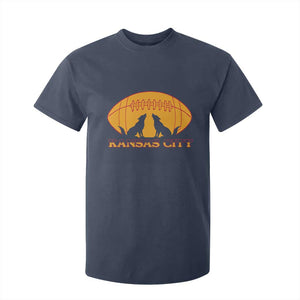 Football Lover Gift T Shirt For Kid Midwest Wolf Spirit TS12 Navy Print Your Wear