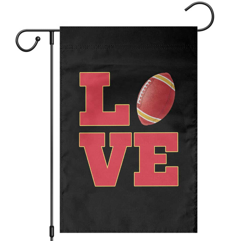 Love Midwest Football Garden Flag Gift For Football Fans TS12 Black Print Your Wear