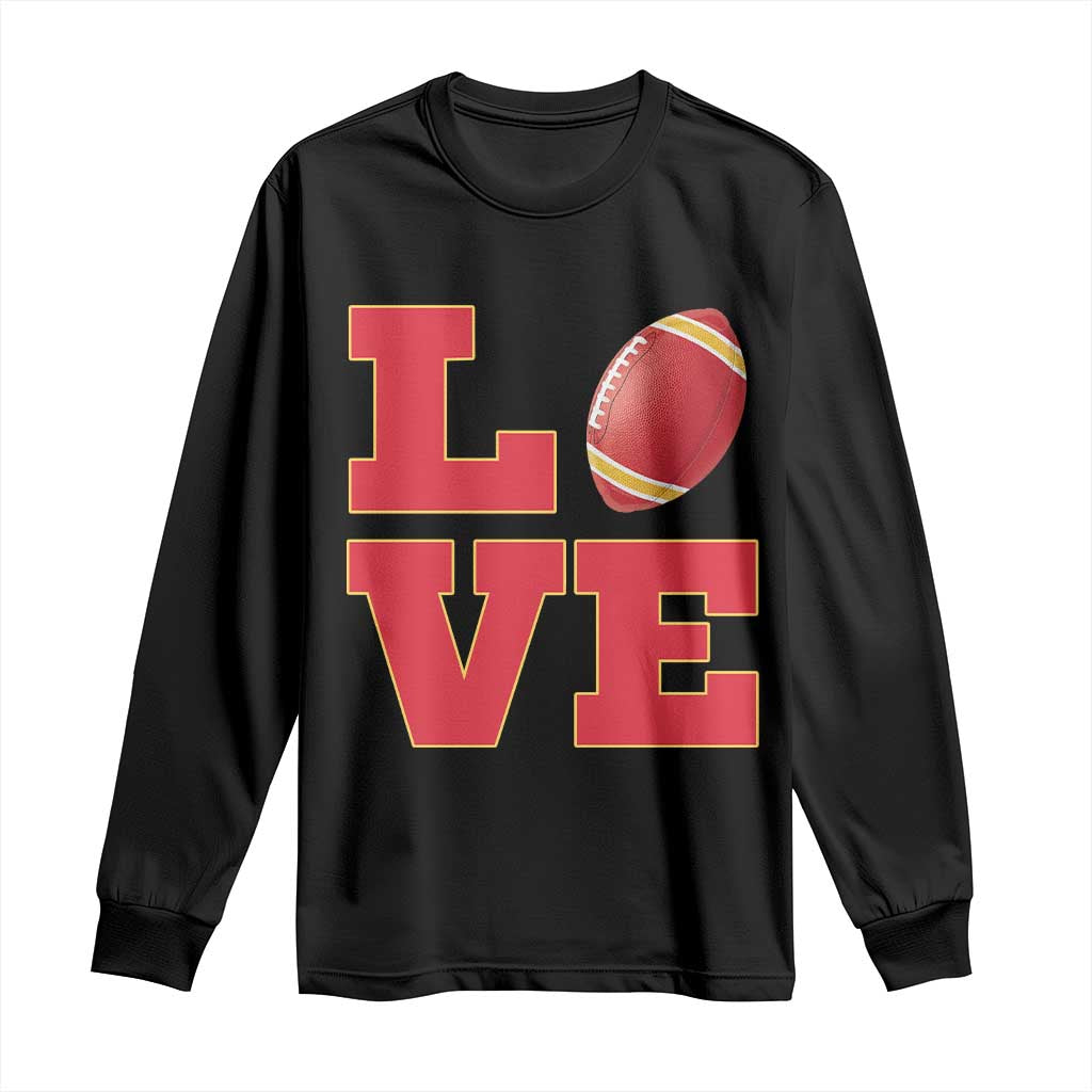 Love Midwest Football Long Sleeve Shirt Gift For Football Fans TS12 Black Print Your Wear