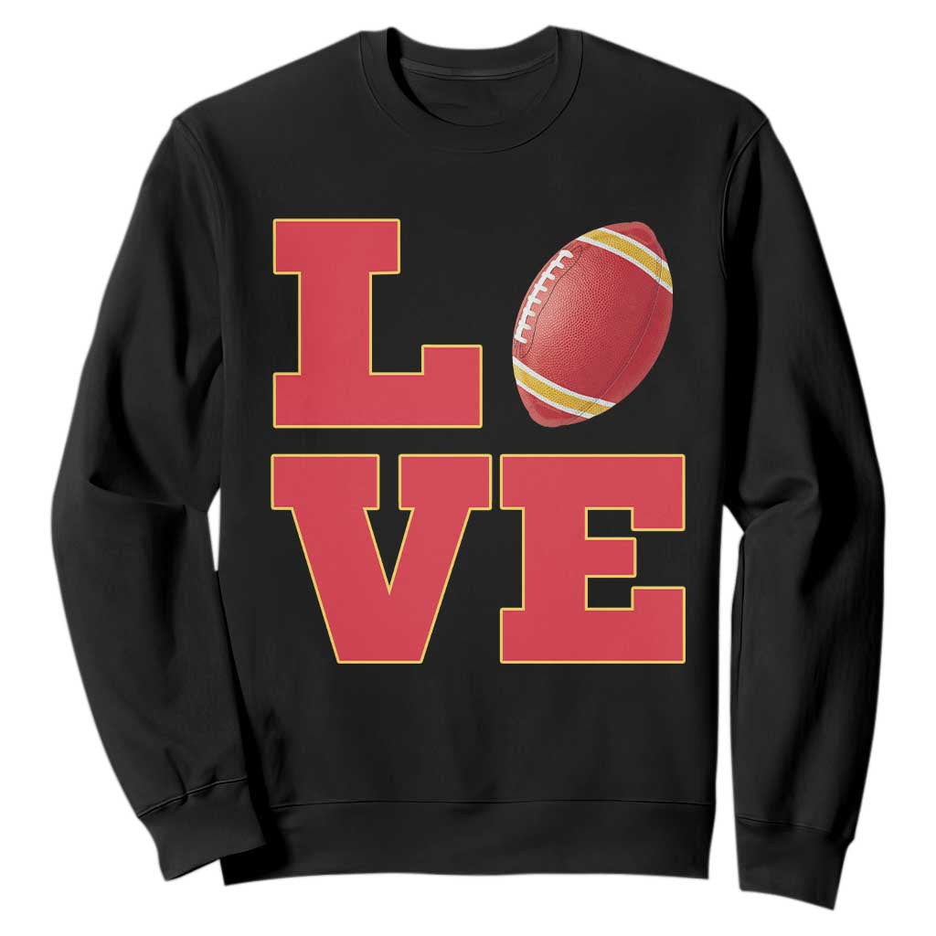 Love Midwest Football Sweatshirt Gift For Football Fans TS12 Black Print Your Wear