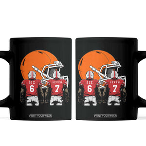 Funny American Football Coffee Mug Six Seven Meme TS12 Black Print Your Wear