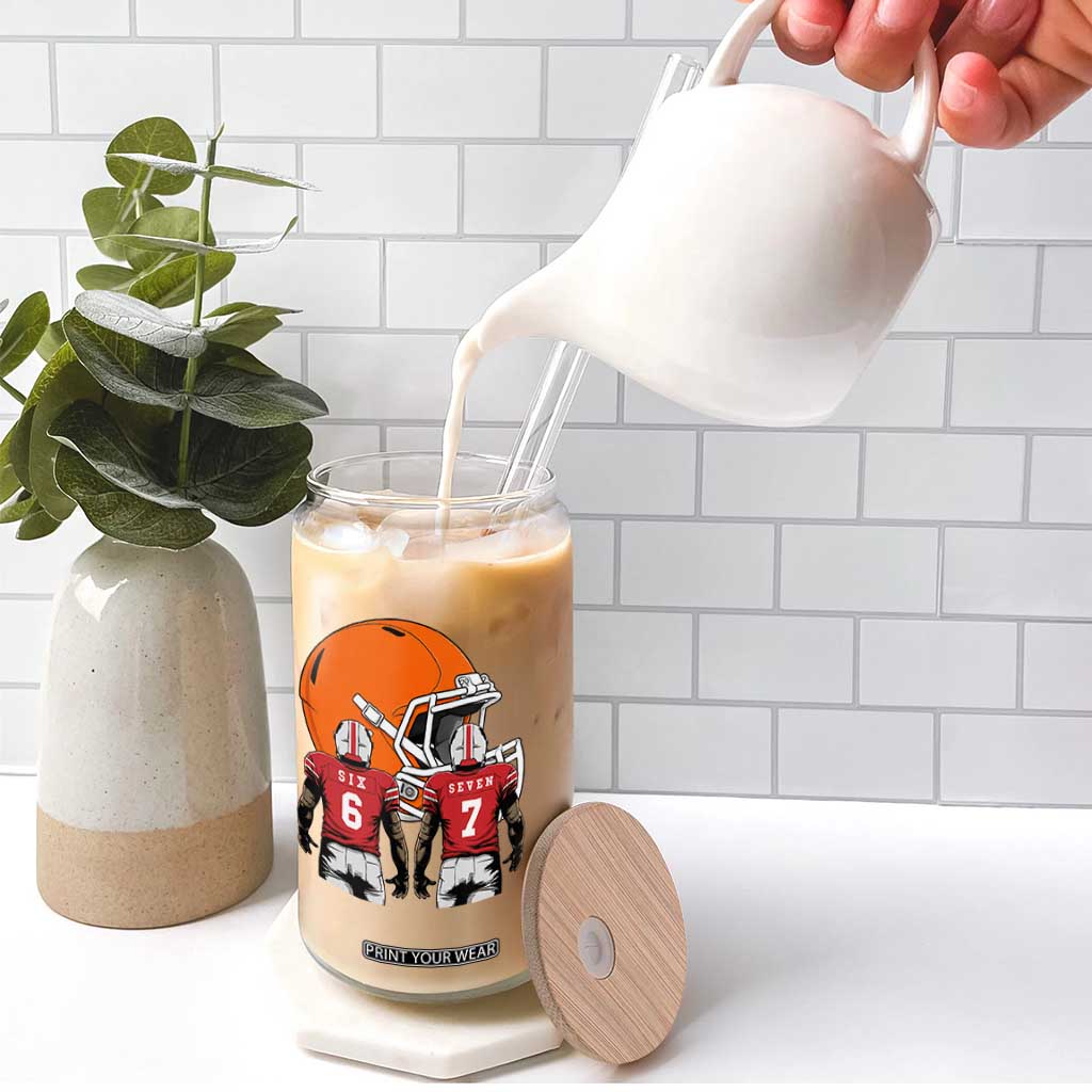 Funny American Football Glass Can Six Seven Meme TS12 Print Your Wear