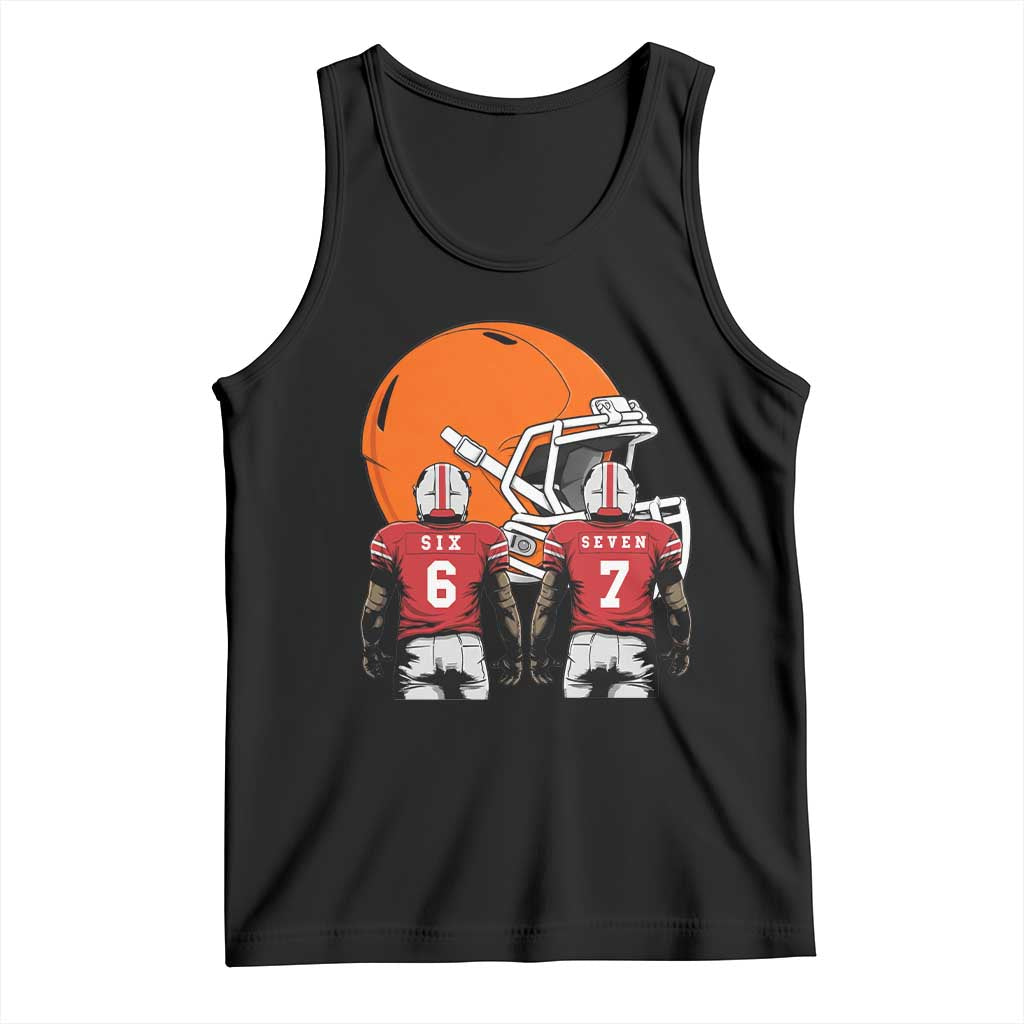Funny American Football Tank Top Six Seven Meme TS12 Black Print Your Wear