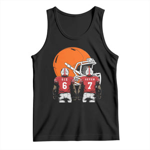 Funny American Football Tank Top Six Seven Meme TS12 Black Print Your Wear