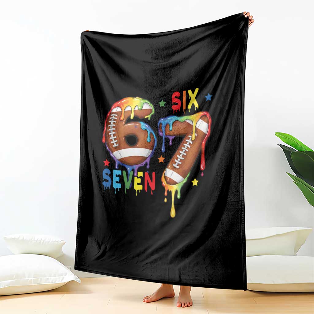 Funny American Football Throw Blanket 67 Viral Gen Alpha Slang Gift TS12 Print Your Wear