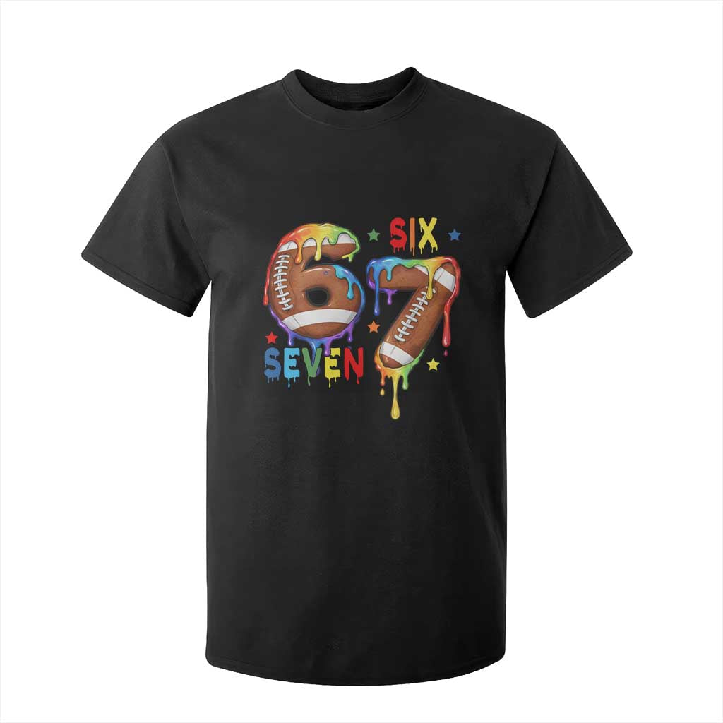 Funny American Football T Shirt For Kid 67 Viral Gen Alpha Slang Gift TS12 Black Print Your Wear