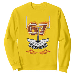 American Football Six Seven Meme Sweatshirt Fire Flame Drip TS12 Daisy Print Your Wear