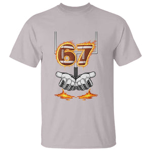 American Football Six Seven Meme T Shirt Fire Flame Drip TS12 Ice Gray Print Your Wear