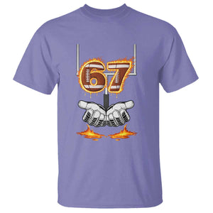 American Football Six Seven Meme T Shirt Fire Flame Drip TS12 Violet Print Your Wear
