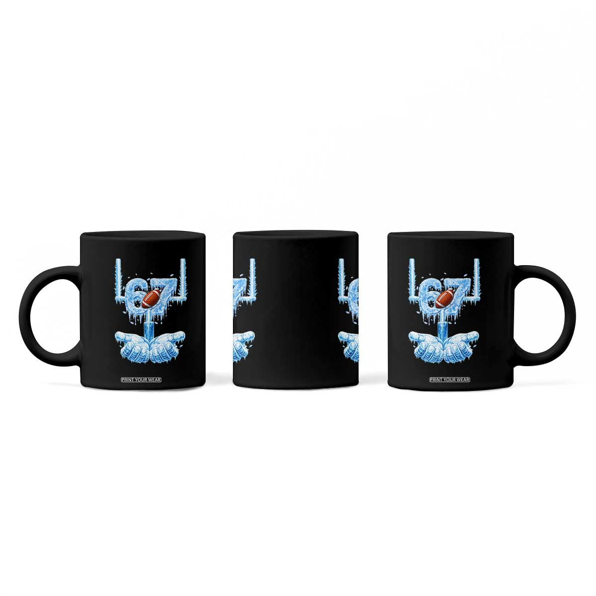 Cool Ice Effect 67 Meme Coffee Mug Funny American Football TS12 Print Your Wear