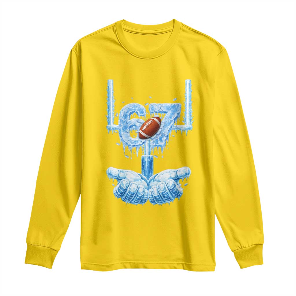 Cool Ice Effect 67 Meme Long Sleeve Shirt Funny American Football TS12 Daisy Print Your Wear
