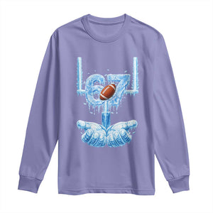 Cool Ice Effect 67 Meme Long Sleeve Shirt Funny American Football TS12 Violet Print Your Wear
