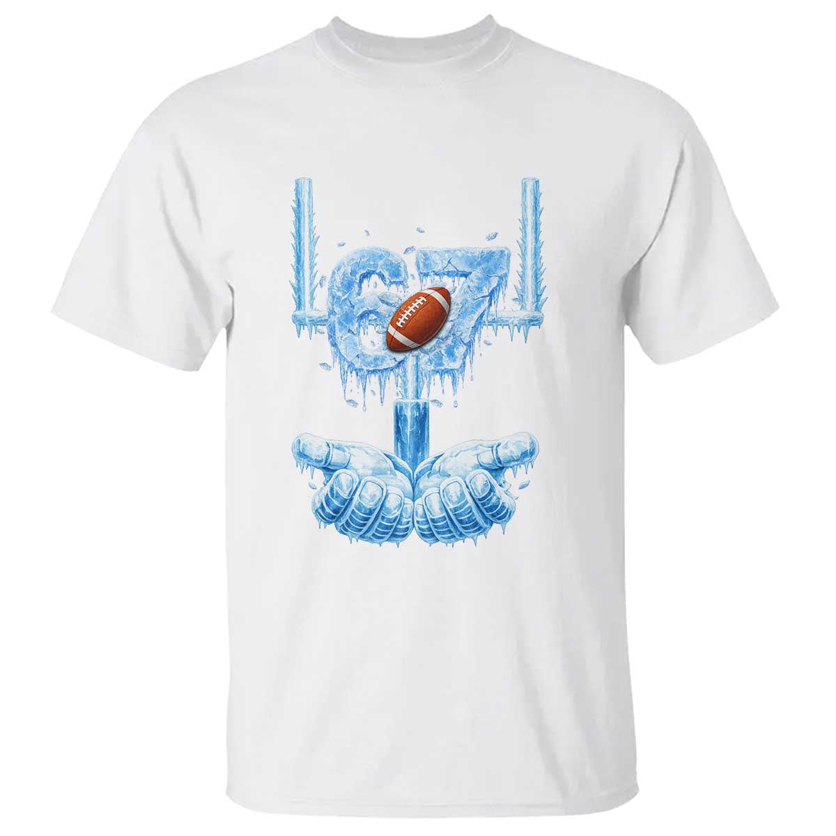 Cool Ice Effect 67 Meme T Shirt Funny American Football TS12 White Print Your Wear