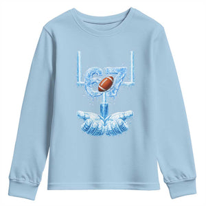 Cool Ice Effect 67 Meme Youth Sweatshirt Funny American Football TS12 Light Blue Print Your Wear