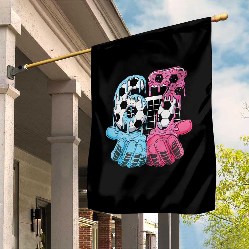 Drip Soccer Six Seven Meme Garden Flag Funny Gen Alpha Slang TS12 Print Your Wear