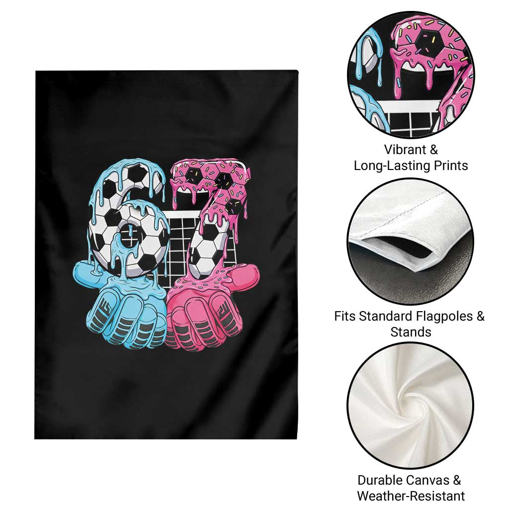 Drip Soccer Six Seven Meme Garden Flag Funny Gen Alpha Slang TS12 Print Your Wear