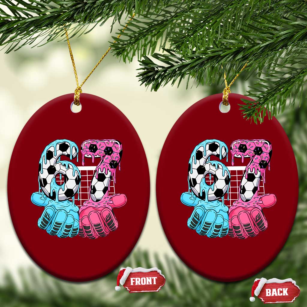 Drip Soccer Six Seven Meme Ceramic Ornament Funny Gen Alpha Slang TS12 Print Your Wear
